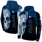 byu cougars sugar skull blue black hoodie best selling
