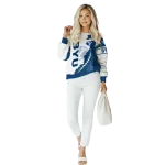 byu cougars triangular pattern blue white hoodie best selling