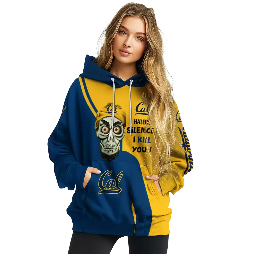 california golden bears achmed skull blue hoodie high quality california golden bears achmed skull blue hoodie high quality