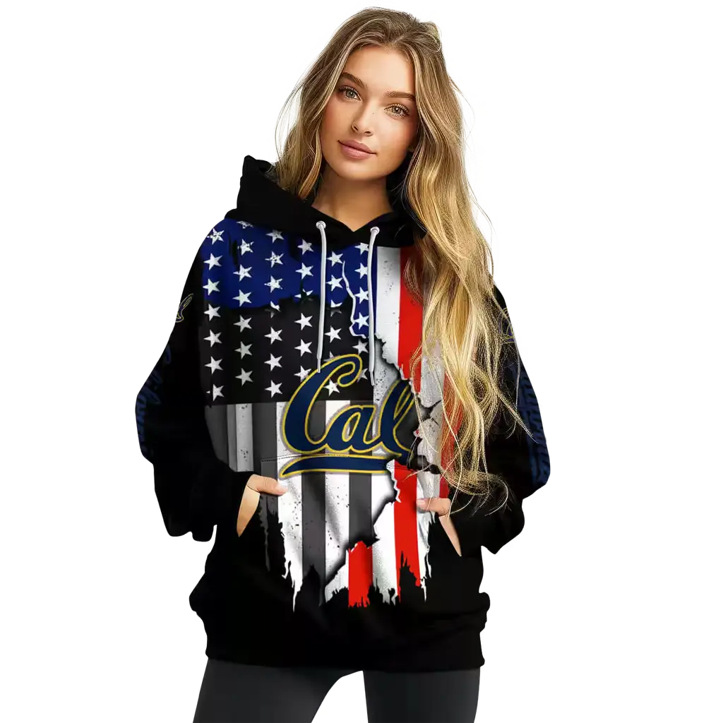 california golden bears american pride black hoodie high quality california golden bears american pride black hoodie high quality