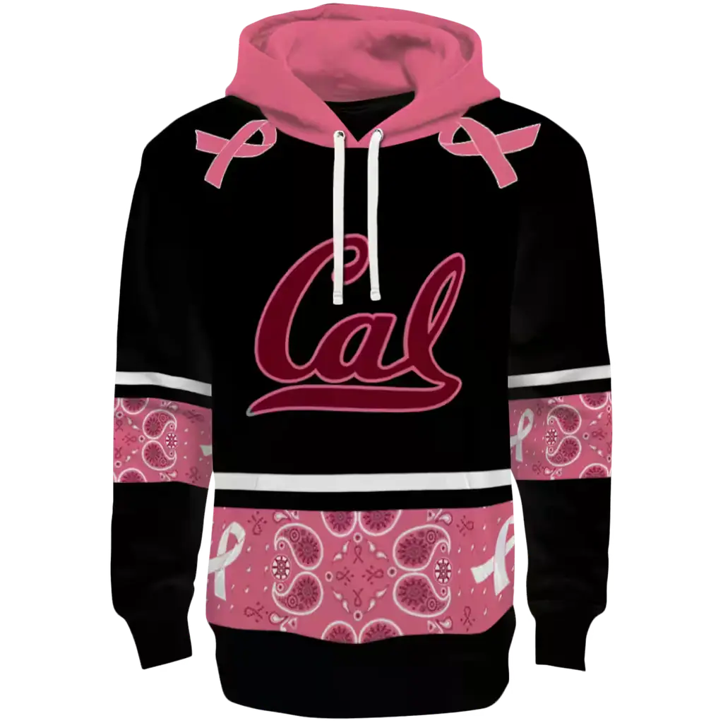 california golden bears awareness ribbon black pink hoodie best selling california golden bears awareness ribbon black pink hoodie best selling