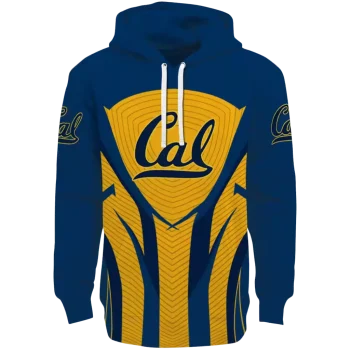 california golden bears concentric lines blue black hoodie best selling