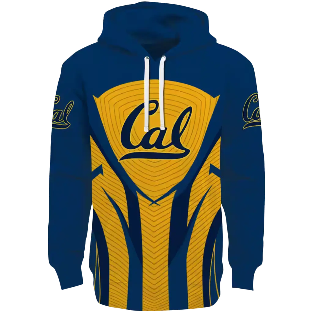 california golden bears concentric lines blue black hoodie best selling california golden bears concentric lines blue black hoodie best selling