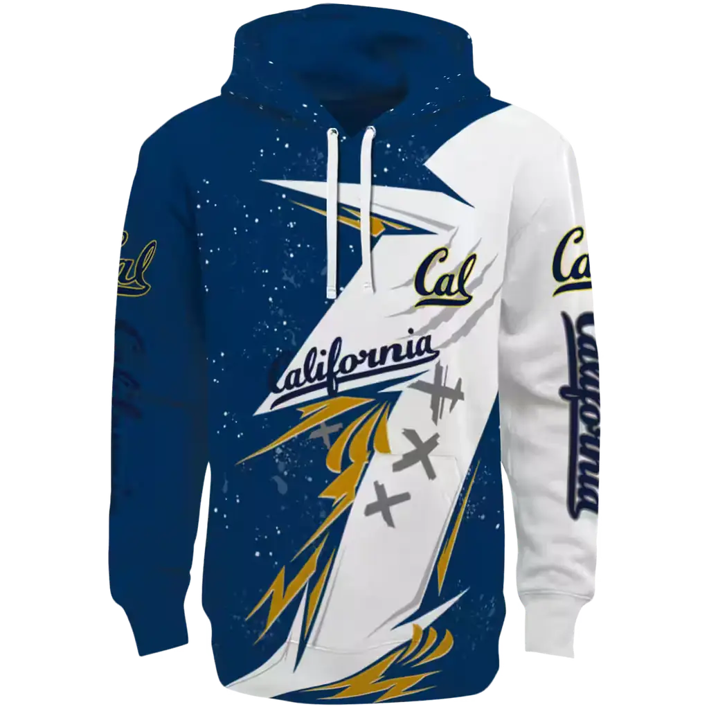 california golden bears dynamic slash blue white hoodie best selling california golden bears dynamic slash blue white hoodie best selling