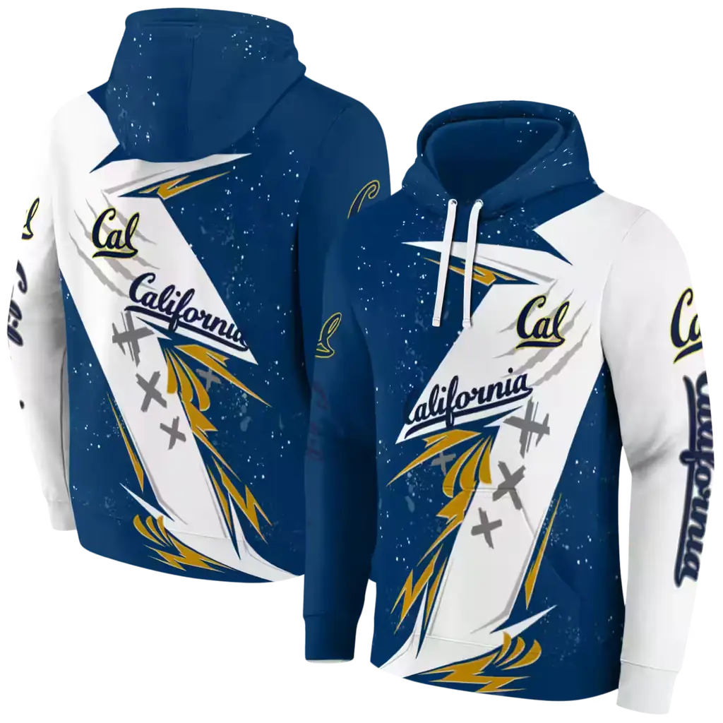 california golden bears dynamic slash blue white hoodie fashion forward california golden bears dynamic slash blue white hoodie fashion forward
