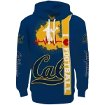 california golden bears football heartbeat blue hoodie best selling
