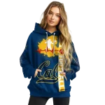california golden bears football heartbeat blue hoodie best selling
