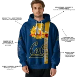 california golden bears football heartbeat blue hoodie best selling