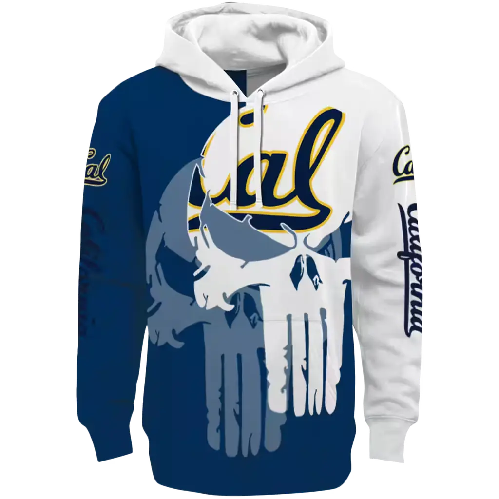 california golden bears graphic punisher blue white hoodie best selling california golden bears graphic punisher blue white hoodie best selling
