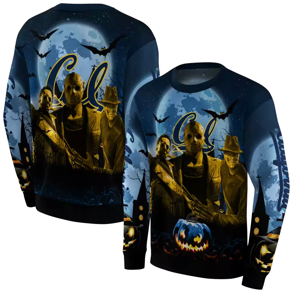 california golden bears halloween vibes blue black hoodie premium grade california golden bears halloween vibes blue black hoodie premium grade
