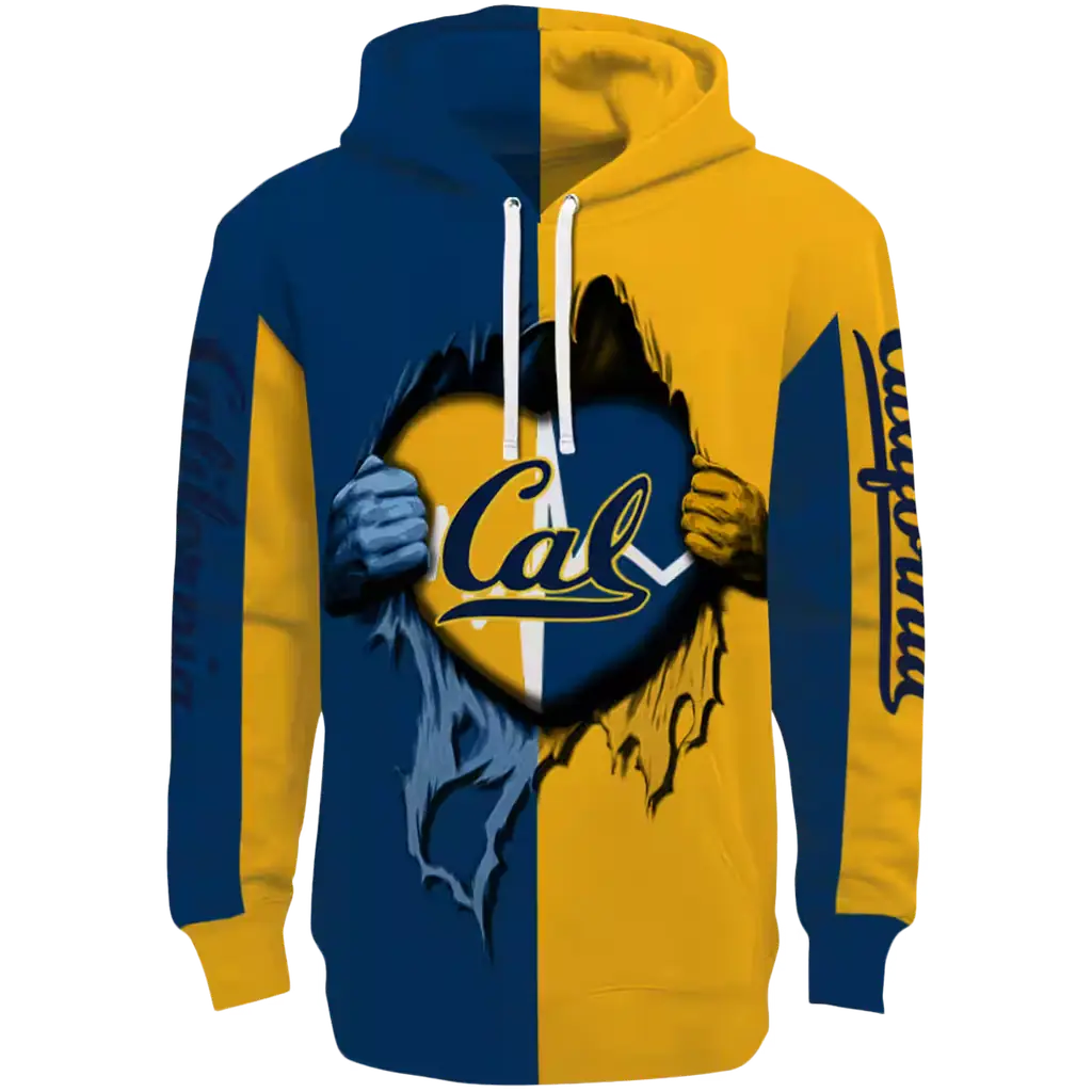 california golden bears heartbeat graphic blue hoodie best selling california golden bears heartbeat graphic blue hoodie best selling