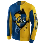 california golden bears heartbeat graphic blue hoodie best selling