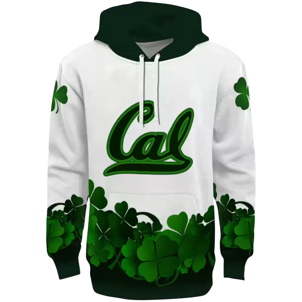 california golden bears lucky motif white green hoodie best selling california golden bears lucky motif white green hoodie best selling