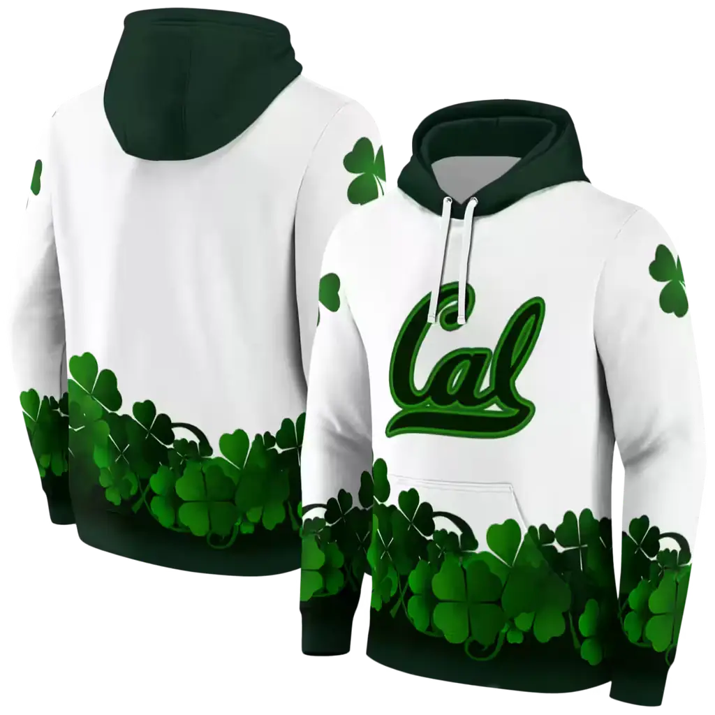 california golden bears lucky motif white green hoodie fashion forward california golden bears lucky motif white green hoodie fashion forward