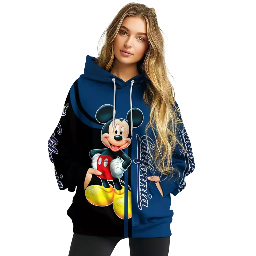 california golden bears mickey mouse blue black hoodie high quality california golden bears mickey mouse blue black hoodie high quality