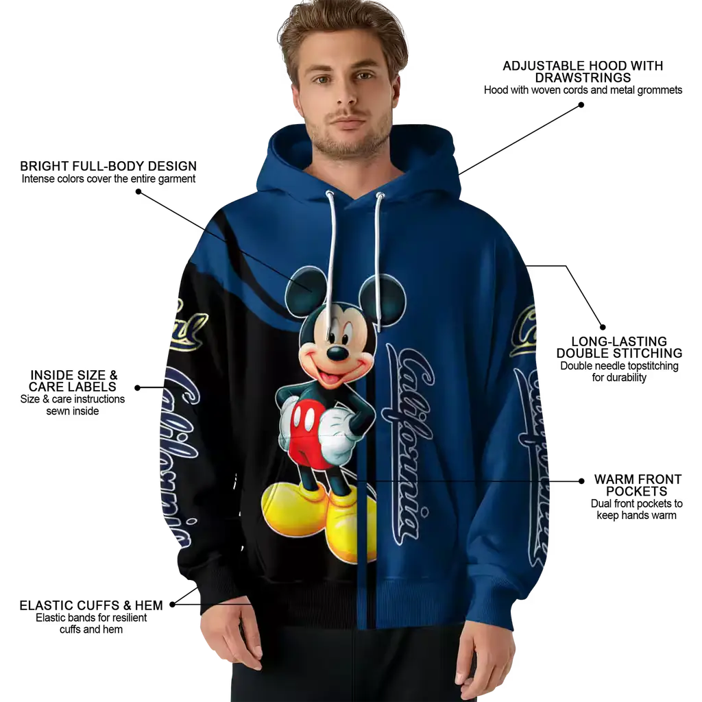 california golden bears mickey mouse blue black hoodie latest model california golden bears mickey mouse blue black hoodie latest model