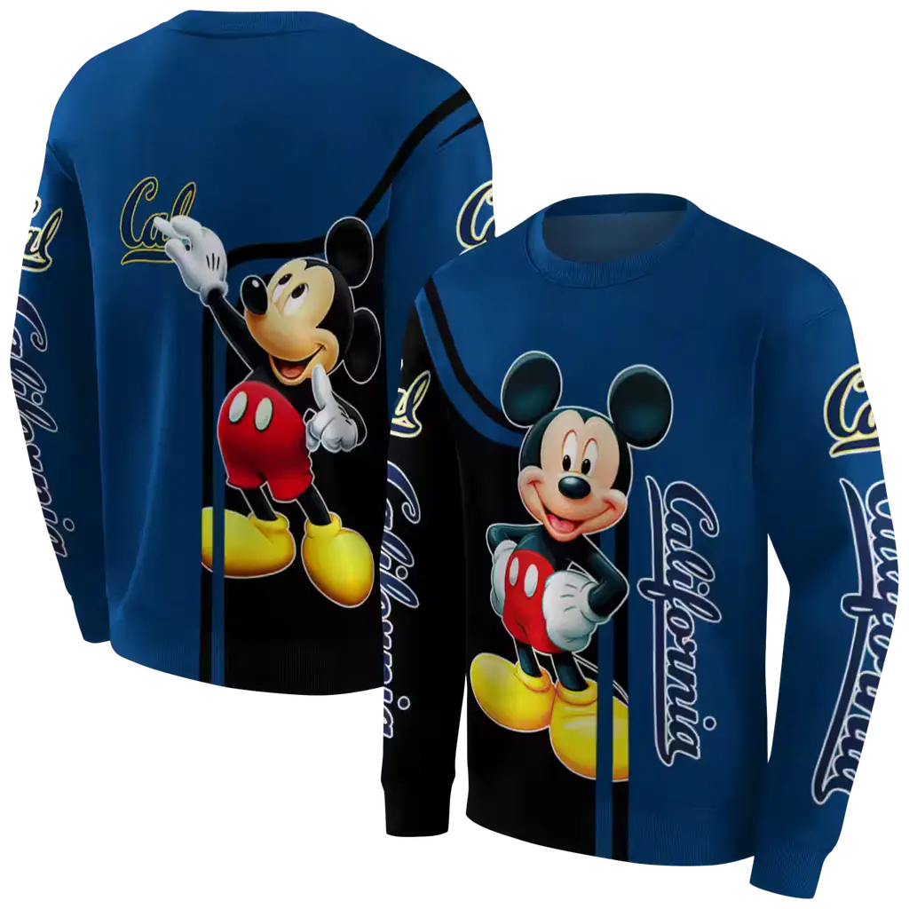 california golden bears mickey mouse blue black hoodie premium grade california golden bears mickey mouse blue black hoodie premium grade