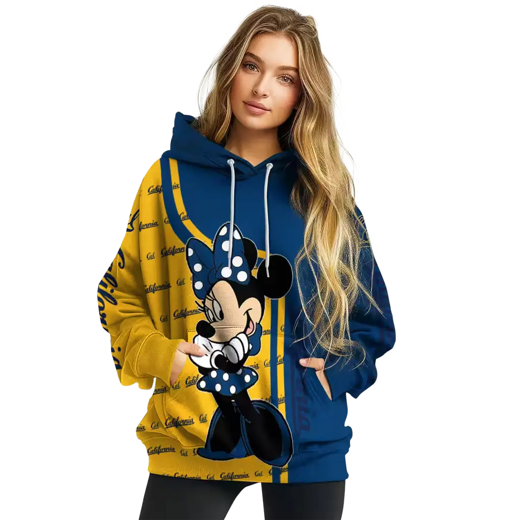 california golden bears minnie mouse blue hoodie high quality california golden bears minnie mouse blue hoodie high quality