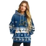 california golden bears reindeer motif blue hoodie best selling