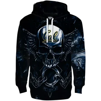 california golden bears skull artwork blue black hoodie best selling