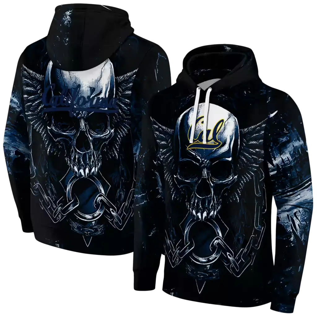 california golden bears skull artwork blue black hoodie fashion forward california golden bears skull artwork blue black hoodie fashion forward