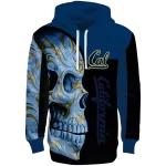 california golden bears skull motif blue black hoodie best selling