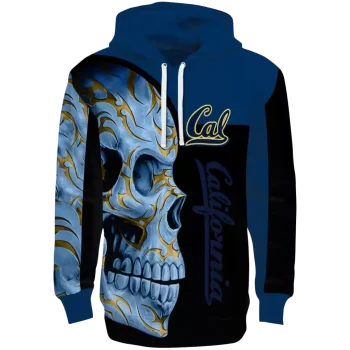 california golden bears skull motif blue black hoodie best selling