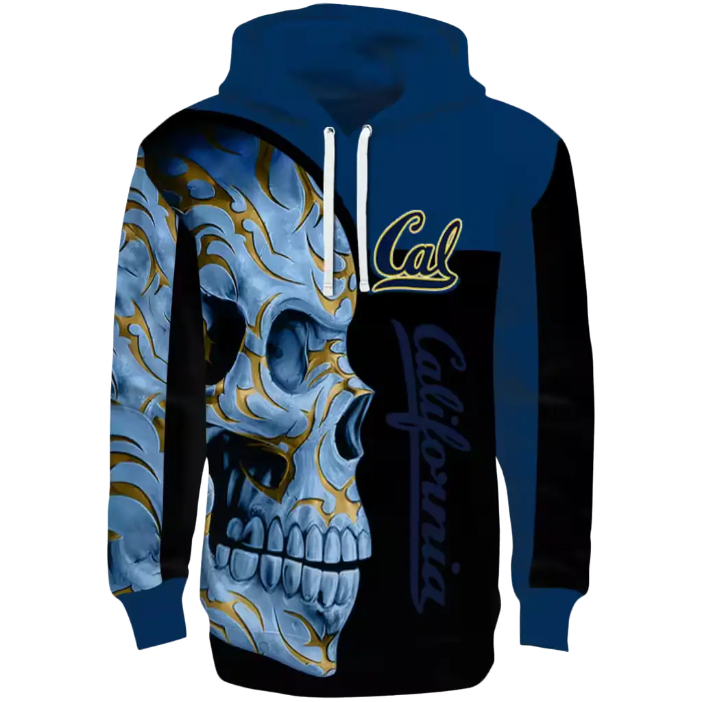 california golden bears skull motif blue black hoodie best selling california golden bears skull motif blue black hoodie best selling