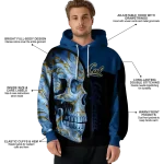 california golden bears skull motif blue black hoodie best selling