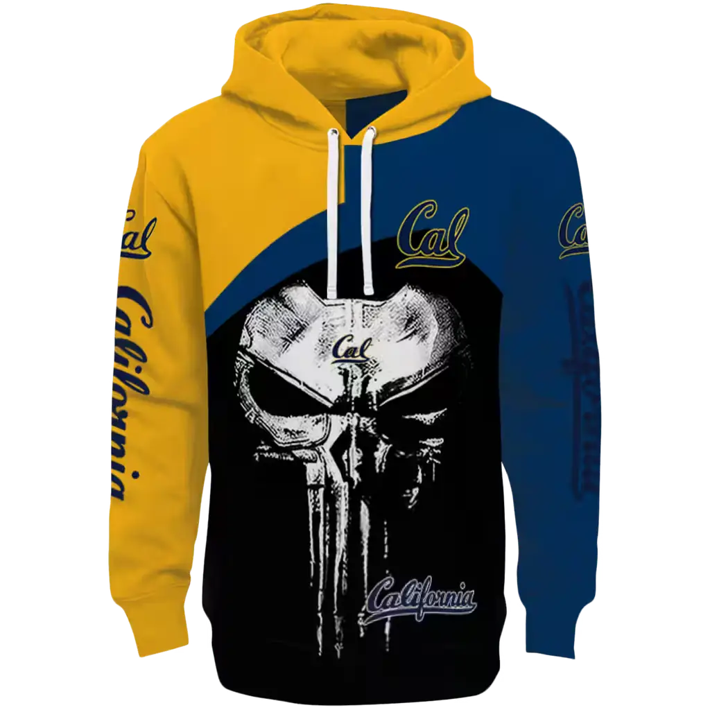 california golden bears skull punisher gold black hoodie best selling california golden bears skull punisher gold black hoodie best selling