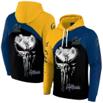 california golden bears skull punisher gold black hoodie best selling
