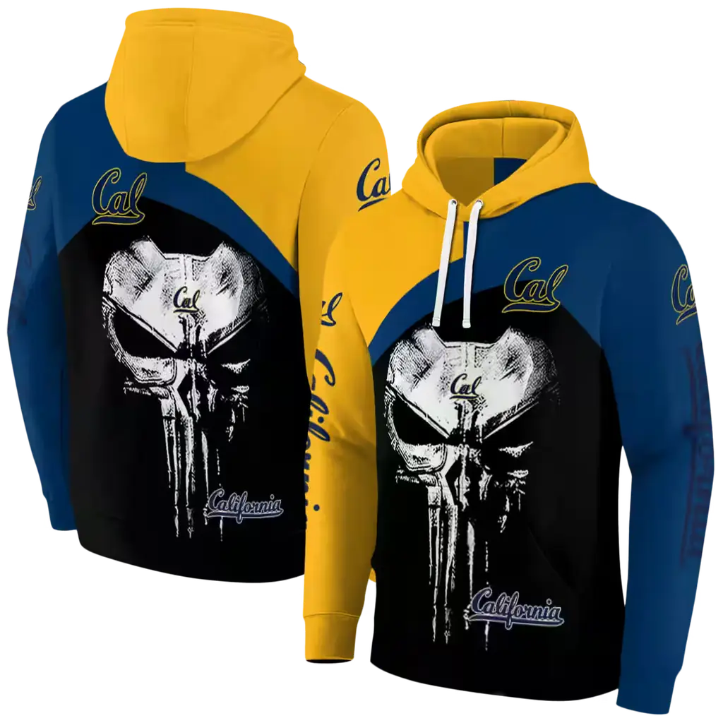california golden bears skull punisher gold black hoodie fashion forward california golden bears skull punisher gold black hoodie fashion forward