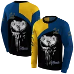 california golden bears skull punisher gold black hoodie best selling