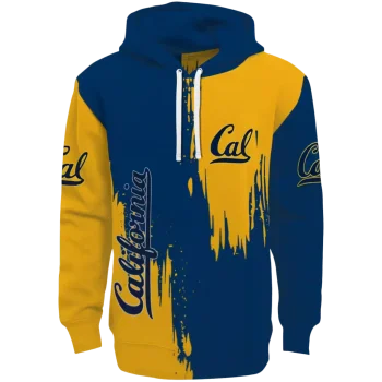 california golden bears splatter effect blue hoodie best selling