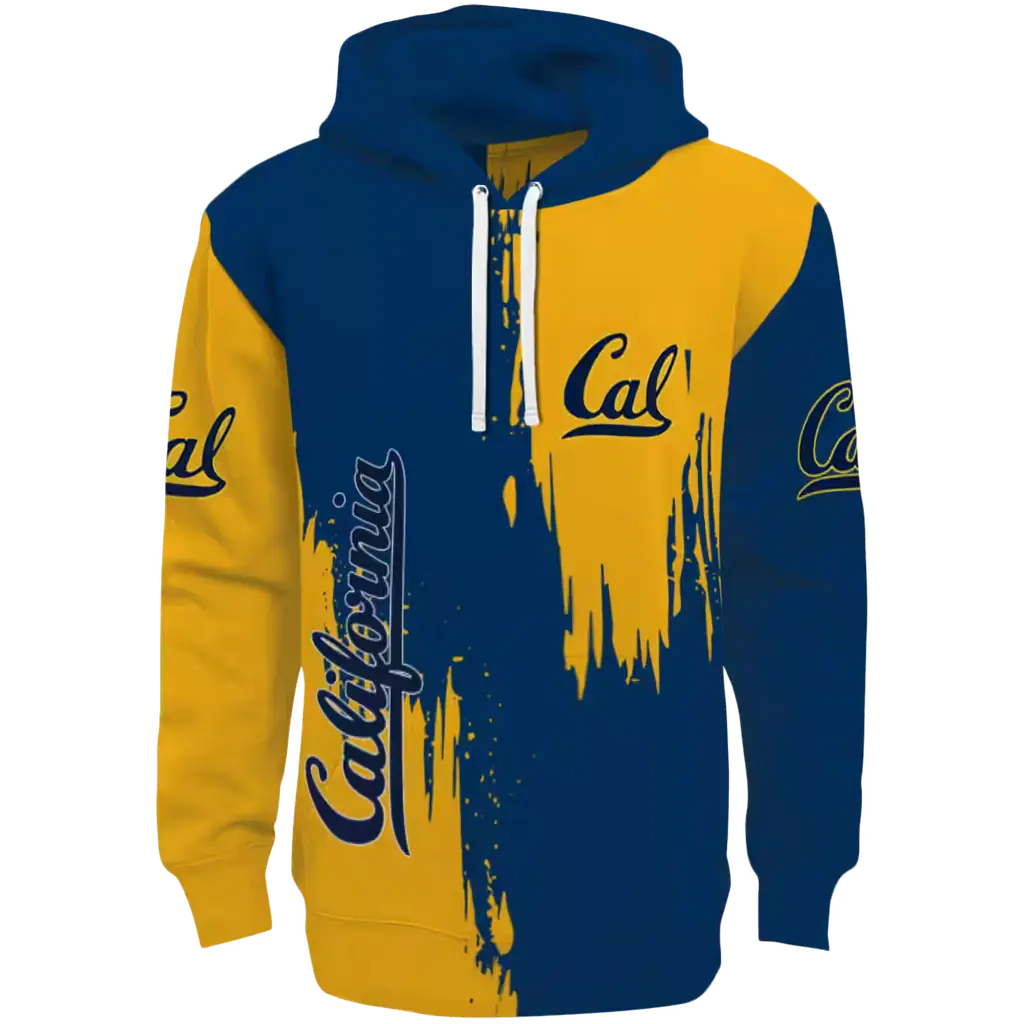 california golden bears splatter effect blue hoodie best selling california golden bears splatter effect blue hoodie best selling
