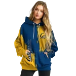 california golden bears splatter effect blue hoodie best selling