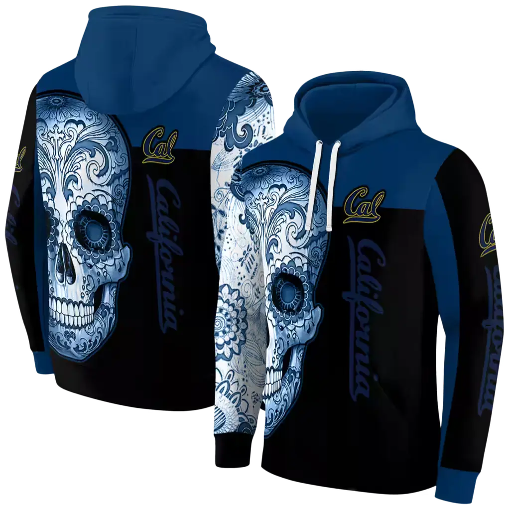california golden bears sugar skull blue black hoodie fashion forward california golden bears sugar skull blue black hoodie fashion forward
