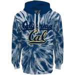 california golden bears tie dye pattern blue hoodie best selling