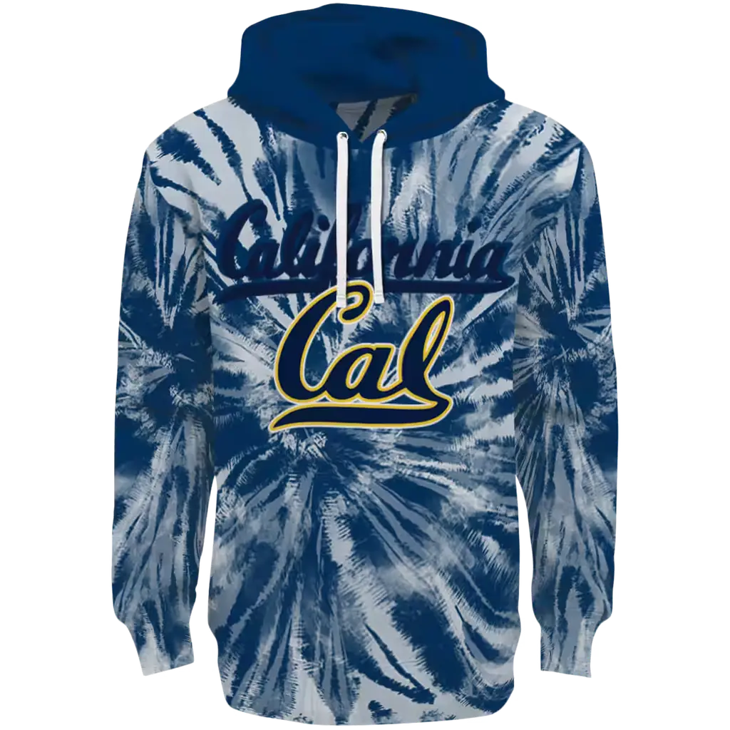 california golden bears tie dye pattern blue hoodie best selling california golden bears tie dye pattern blue hoodie best selling