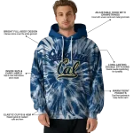california golden bears tie dye pattern blue hoodie best selling