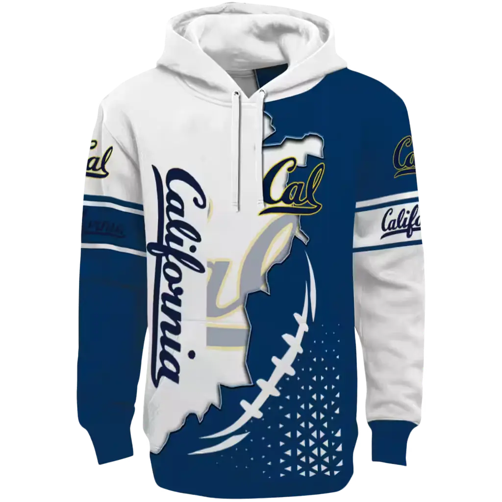 california golden bears triangular pattern blue white hoodie best selling california golden bears triangular pattern blue white hoodie best selling