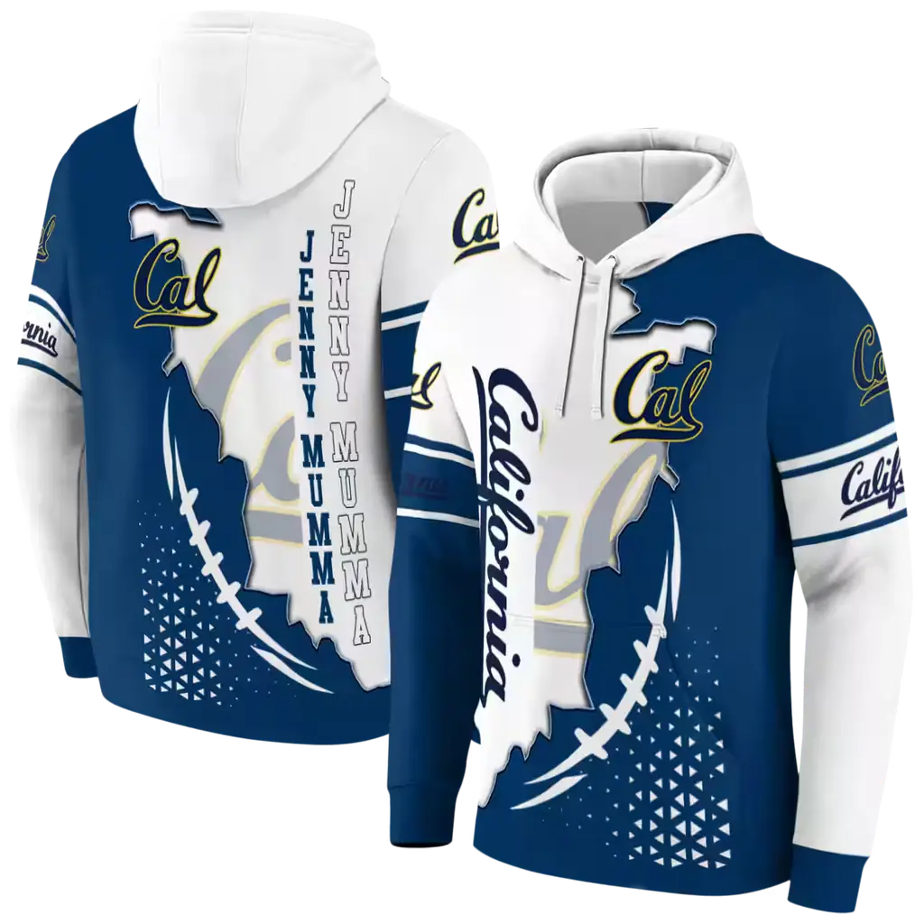 california golden bears triangular pattern blue white hoodie fashion forward california golden bears triangular pattern blue white hoodie fashion forward
