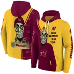 central michigan chippewas achmed skull maroon hoodie best selling
