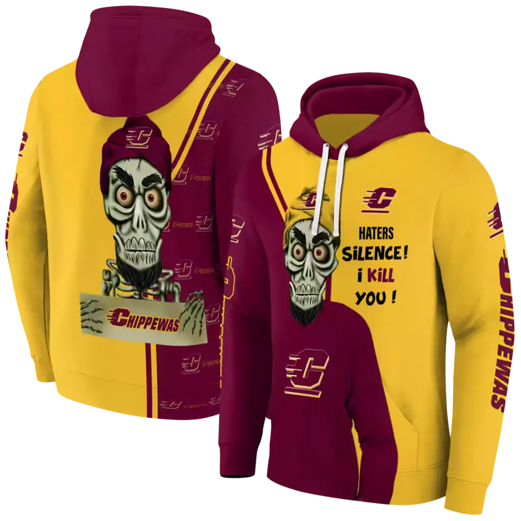 central michigan chippewas achmed skull maroon hoodie fashion forward central michigan chippewas achmed skull maroon hoodie fashion forward