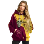 central michigan chippewas achmed skull maroon hoodie best selling