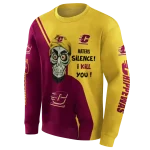 central michigan chippewas achmed skull maroon hoodie best selling