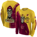 central michigan chippewas achmed skull maroon hoodie best selling