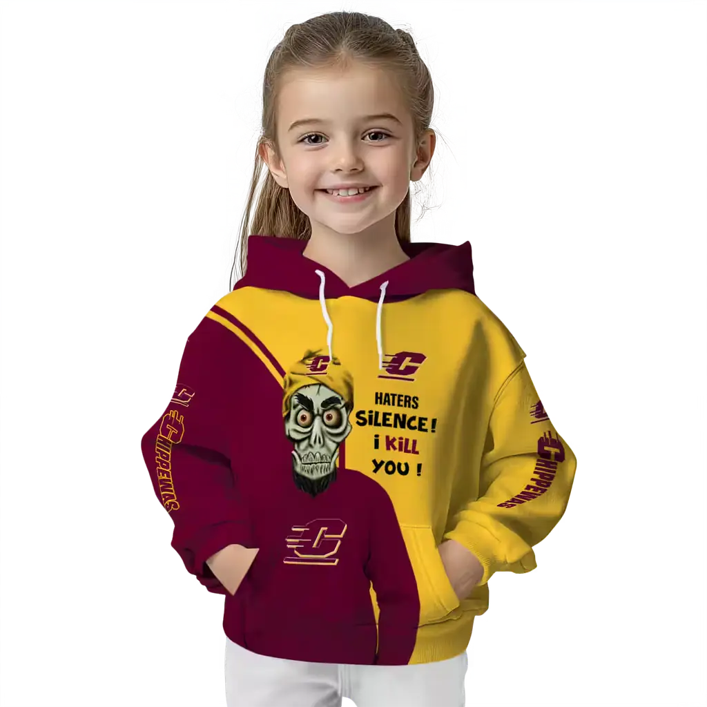 central michigan chippewas achmed skull maroon hoodie top rated central michigan chippewas achmed skull maroon hoodie top rated