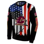central michigan chippewas american pride black hoodie best selling