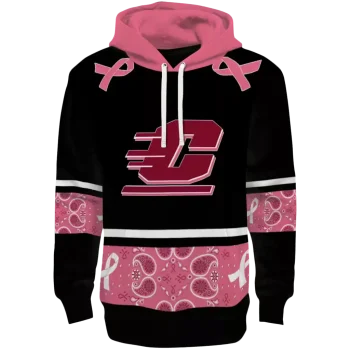 central michigan chippewas awareness ribbon black pink hoodie best selling